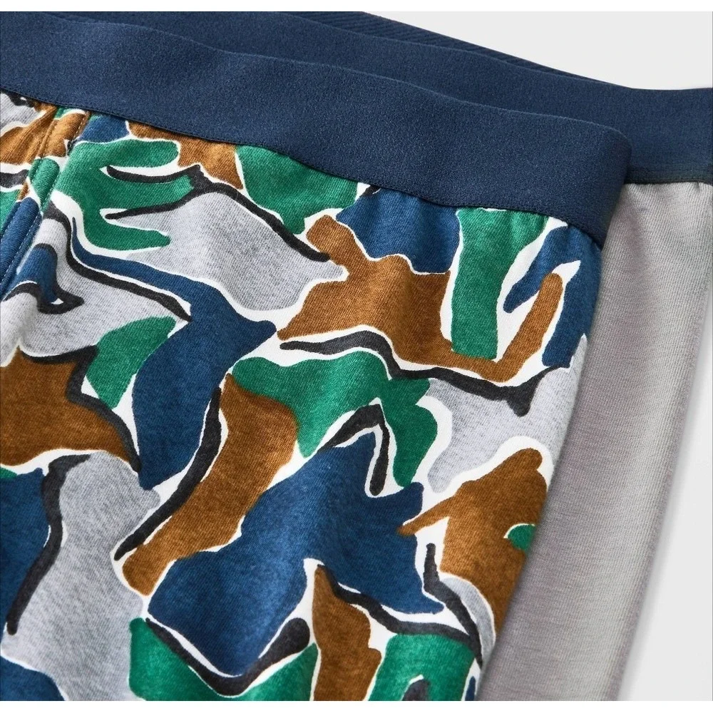 Goodfellow & Co Men's Camo Print Boxer Briefs 2pk - Green gray Size L 36/38